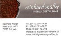 Reinhard Müller Metallgestaltung