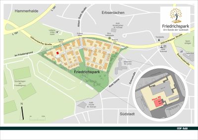 Lageplan Villingen, Friedrichspark | Doppelhaus B6