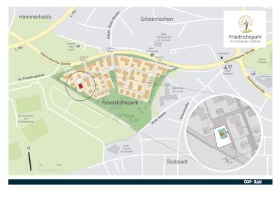 Lageplan Villingen, Friedrichspark | Mehrfamilienhaus E6