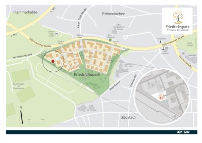 Lageplan Villingen, Friedrichspark | Mehrfamilienhaus F5